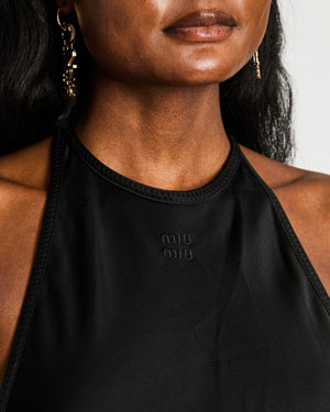 Miu Miu Black Halter Neck Mini Dress Size IT 38 (UK 6)