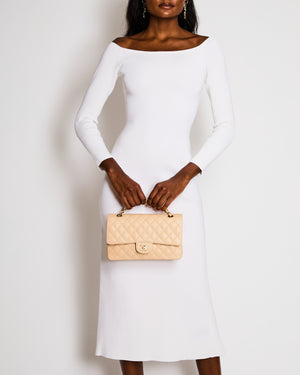 The Row Cream Long Sleeve Midi Dress US 2 (UK 6)