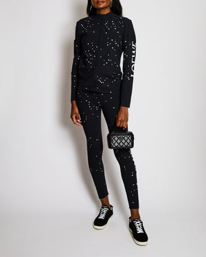 Loewe Black Top and Leggins Sport Set with Logo Detail Size XS/S (UK 6/8)