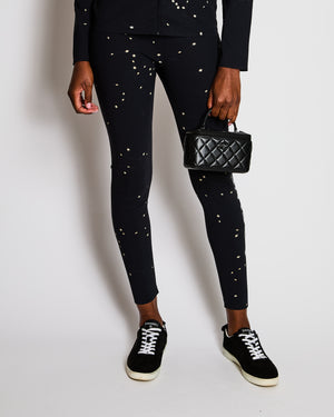 Loewe Black Top and Leggins Sport Set with Logo Detail Size XS/S (UK 6/8)