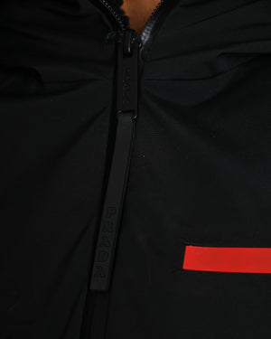 Prada Black Extreme-Tex Ski Jacket with Fur-Trimmed Hood Size S (UK 6-8)