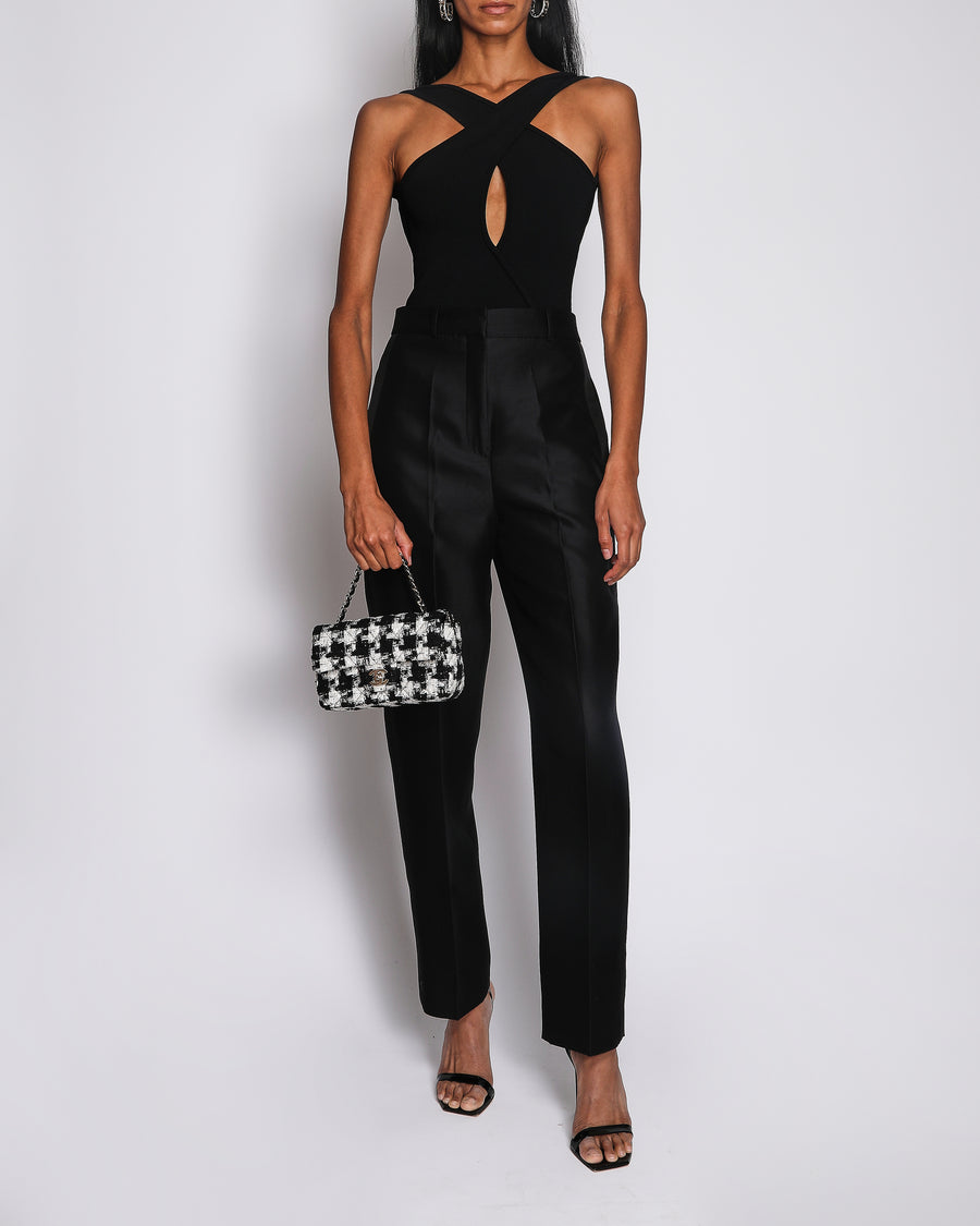 Christian Dior Black Tailored Straight Leg Trousers Size FR 36 (UK 8)