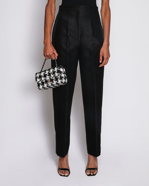 Christian Dior Black Tailored Straight Leg Trousers Size FR 36 (UK 8)