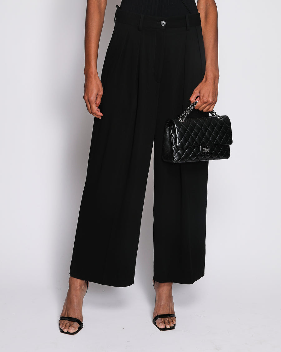 The Row Black Wool Dress Trousers US 4 (UK 8)