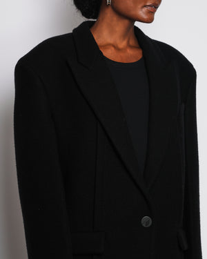 The Attico Wool Structured Blazer Coat with Pockets Size IT 40 (UK 8)