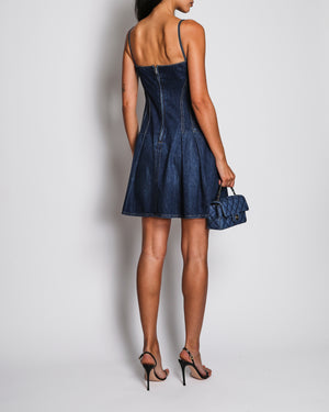 Alexander McQueen Blue Denim Mini Dress IT 38 (UK 6)