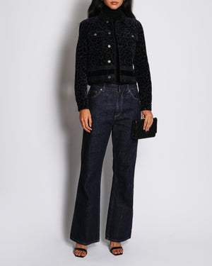 Christian Dior Dark Denim Mid Flare High-Waist Jeans Size FR 40 (UK 12)