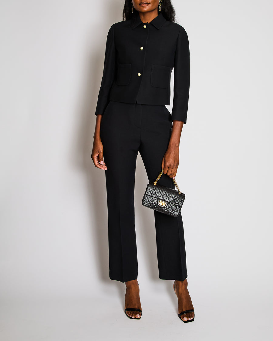 Christian Dior Black Tailored Suit Trouser FR 40 (UK 12)