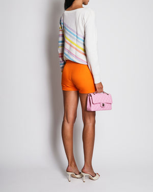 Chanel 19/C "La Pausa" Ivory Striped Multicolour CC Jumper Size FR 40 (UK 12)