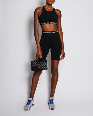 Chrome Hearts Black Two Piece Gym Set with Logo Detailing Size S (UK 8)