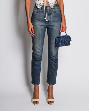 Alaia Blue High-Rise Skinny Jean Size FR 36 (UK 8)