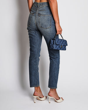 Alaia Blue High-Rise Skinny Jean Size FR 36 (UK 8)