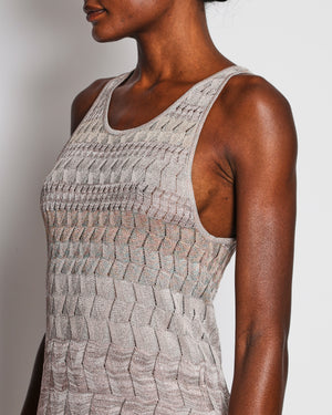 Missoni Pastel Pink Sleeveless Mini Dress Size IT 46 (UK 14)