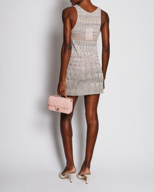 Missoni Pastel Pink Sleeveless Mini Dress Size IT 46 (UK 14)