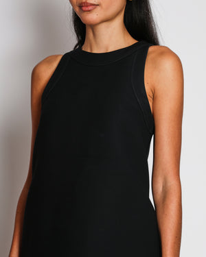 Christian Dior Black A-Line Short Dress with Orange and Green Colour Blocking Panels Size FR 36 (UK 8)