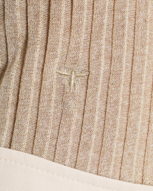 Christian Dior Gold Pre-Fall 2019 Sheer Long-Sleeved Knit Turtleneck Size FR 38 (UK 10)