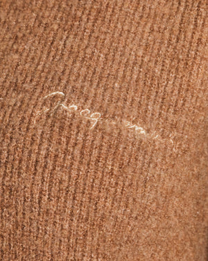 Jacquemus Beige "La Maille Berger" Knit Quarter Zip Zip Jumper with Logo Detail Size XS (UK 6) RRP £515
