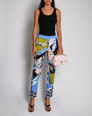 Emilio Pucci Multi-Colour Printed Trousers Size IT 42 (UK 10)