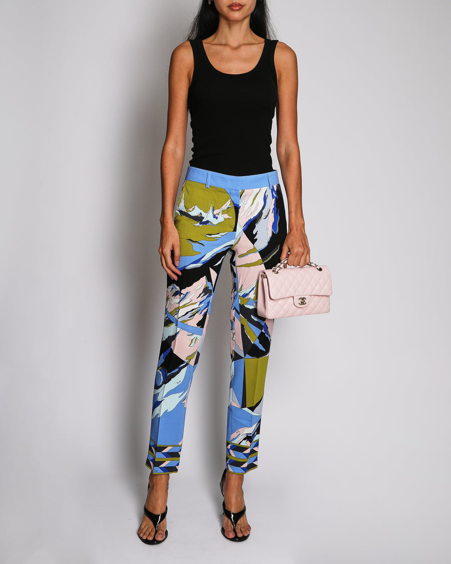 Emilio Pucci Multi-Colour Printed Trousers Size IT 42 (UK 10)