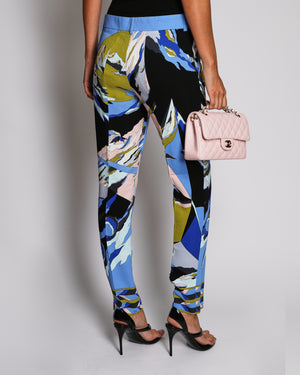 Emilio Pucci Multi-Colour Printed Trousers Size IT 42 (UK 10)