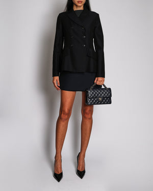 Christian Dior Black Wool Double Breasted Bar Jacket FR 40 (UK 12)