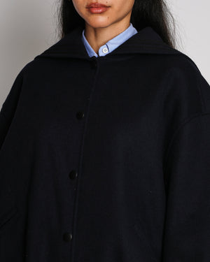 Christian Dior Navy Wool Sailor Bomber Jacket With Embroidery Details Size FR 36 (UK 8)