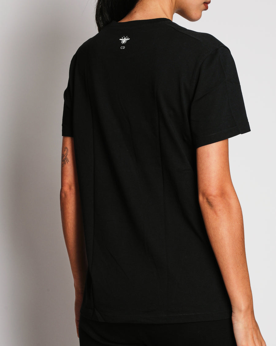 Christian Dior Black 'We Should All Be Feminists' T-Shirt Size M (UK 10)