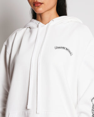 Chrome Hearts White 'Made In Hollywood' Yellow Cross Hoodie Size L (UK 42)