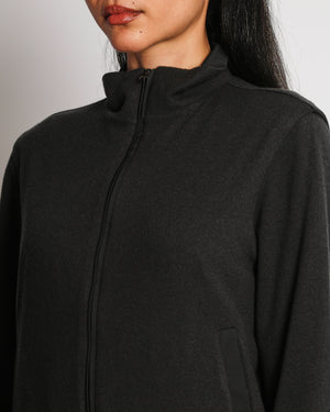 Loro Piana Black Cashmere Reversible Bomber Jacket Size S (UK 8)