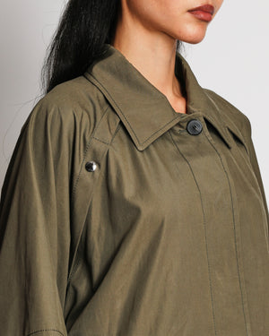 Christian Dior Khaki Jacket With Open Buttoned Arm Detail Size FR 40 (UK 12)