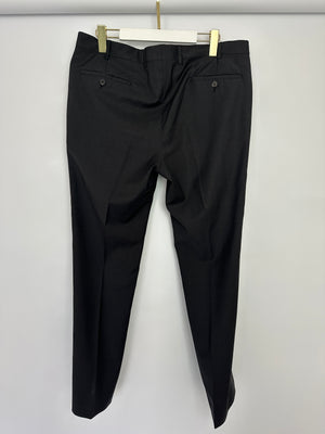 Prada Black Tailored Menswear Trousers Size IT 52 R (UK 44)