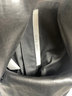 Rick Owens Black Luxor FW23 Denim Coated Prong Midi Dress IT 38 (UK 6)
