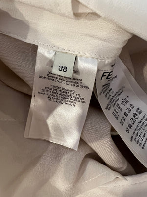 Fendi Cream Wool Jacket and Trouser Suit Set Size IT 38/40 (UK 6/8)