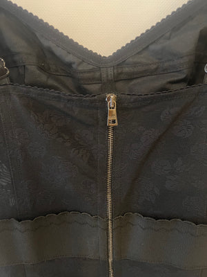 Dolce & Gabbana Black Lace Sleeveless Dress with Rose Embroidery Details Size IT 40 (UK 8)