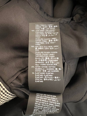 Saint Laurent Black and White Houndstooth Blazer Jacket Size FR 40 (UK 12)