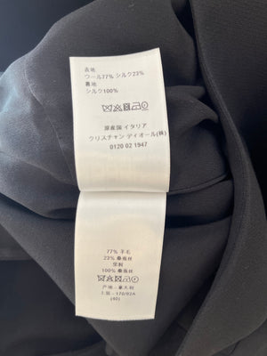 Dior Black Sleeveless Wool and Silk Mini Dress Size FR 40 (UK 12) RRP £2,000