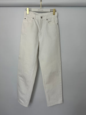 Celine White Wash Denim Straight Jeans Size 29 (UK 12)