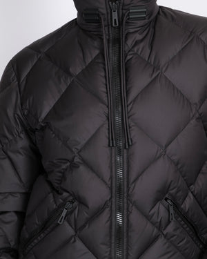 Hermès Black and White Reversible Promenade du Matin Puffer Jacket Size FR 34 (UK 6)