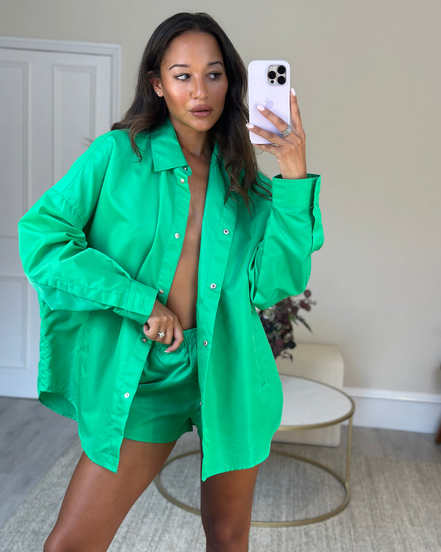 The Frankie Shop Green Two Piece Button Down Set FR 36 (UK 8)