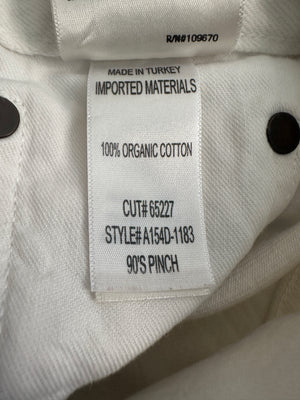 Agolde White Waist Straight-Leg Jeans Size 25 (UK 6)
