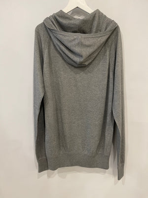 Loro Piana Light Grey Cashmere Gilet and Jogger Set with Orange Detail Size S (UK 8)