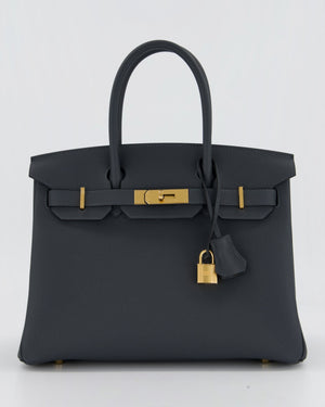 Hermès Birkin 30 Retourne Bag in Gris Misty Togo Leather with Gold Hardware