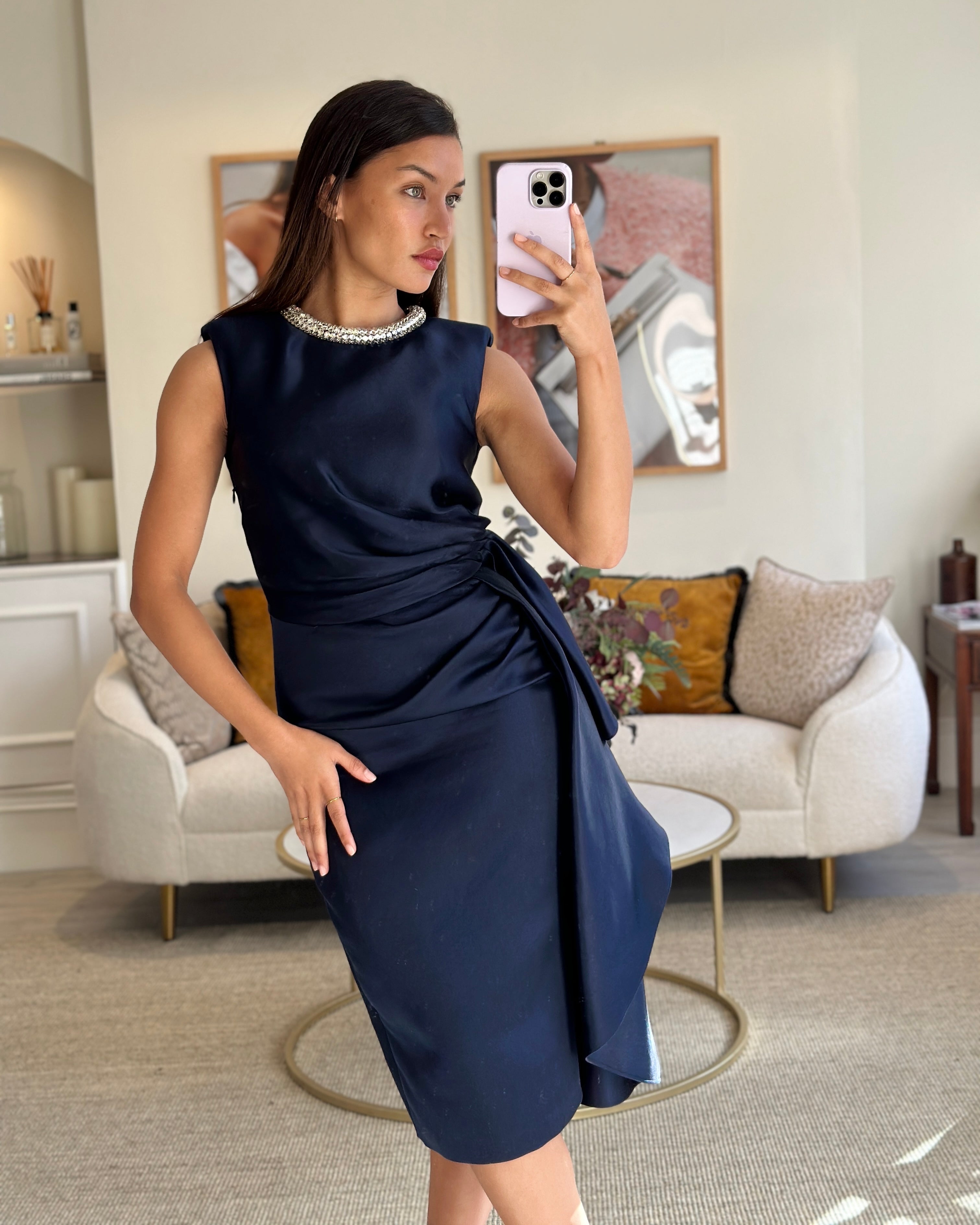 Alexander mcqueen navy top
