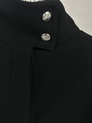 Loewe Black Long Sleeve Button-Down Shirt with Cuff Ties Size FR 36 (UK 8)