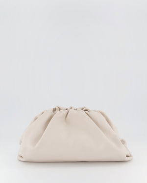 Bottega Veneta Cream Leather Clutch Bag