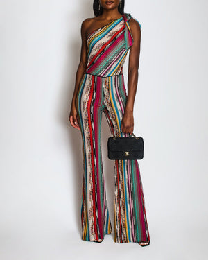Missoni Multi-Coloured Sparkly One Shoulder Jumpsuit Size IT 42 (UK 10)