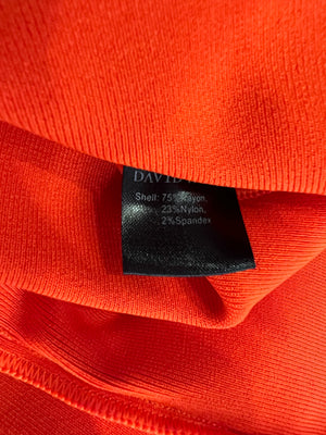 David Koma Orange and White Mini Polo Dress Size M (UK 10) RRP £590