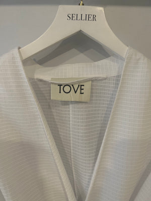 Tove White Arya Top with Belt Size FR 34 (UK 6) RRP £495