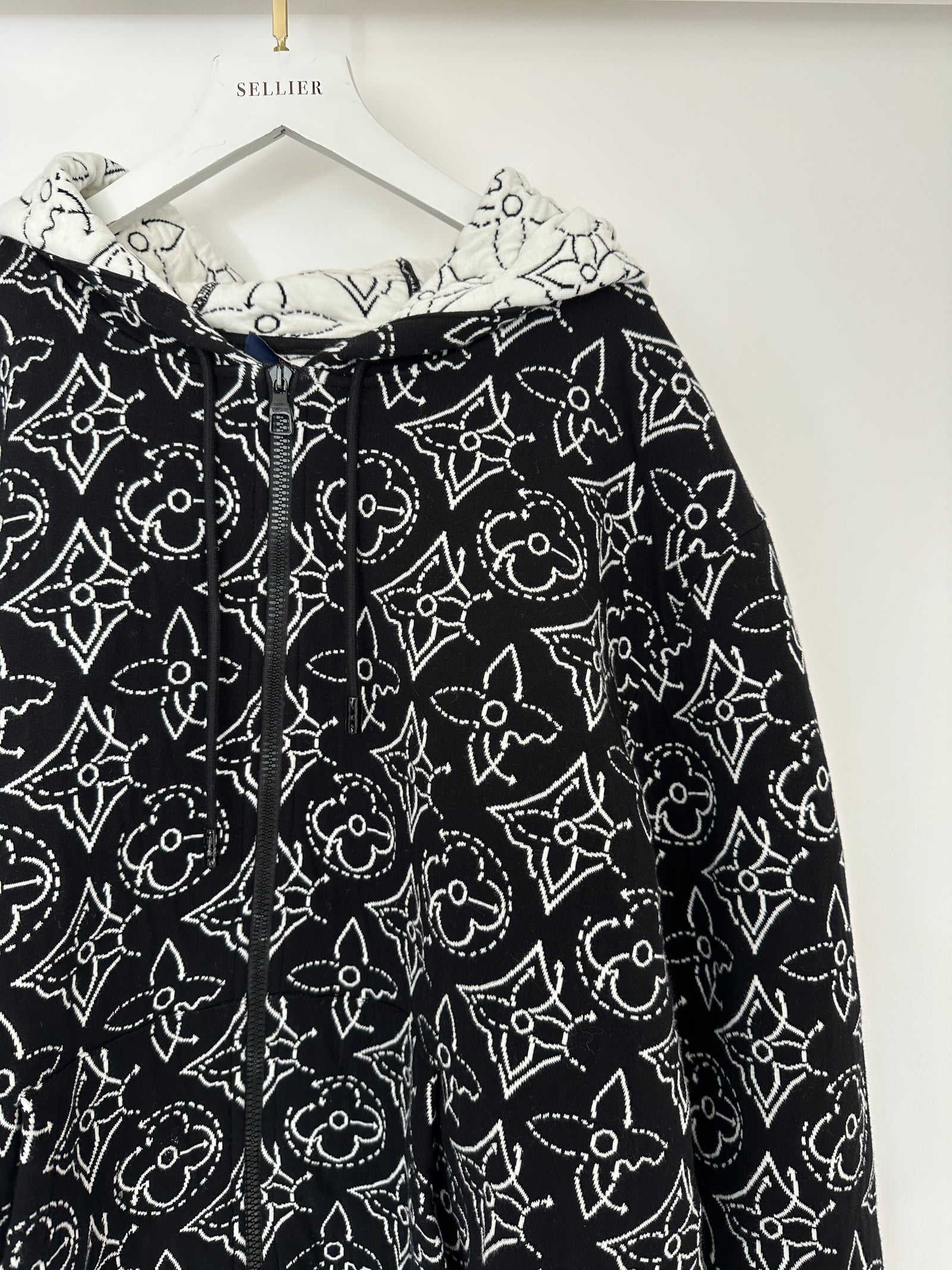 Louis Vuitton x NBA Mens Strategic Flowers Black and White Quilted