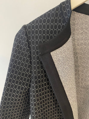 Alaia Black and Silver Embellished Cropped Cardigan Size FR 38 (UK 10)